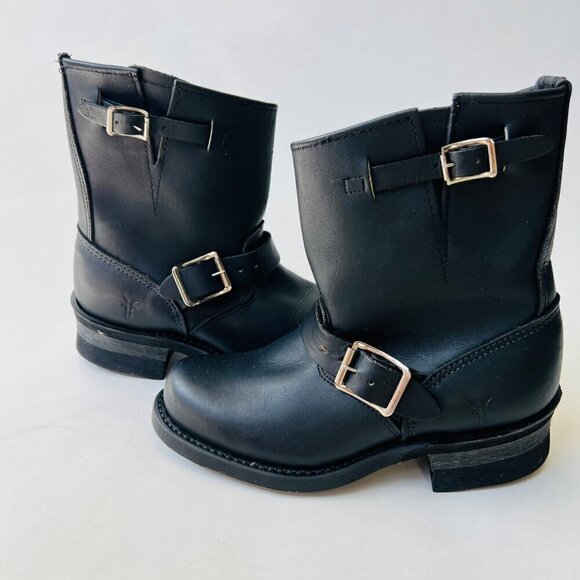 Frye Engineer 8R Motocycle boots, black, Size 6 - Picture 1 of 10